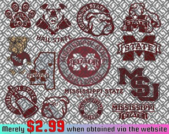 Mississippi-State-Bulldogs Team Bundle Svg, Squadre N-C-A-A SVG, N-C-A-A Svg, Png, Dxf, Eps, Download istantaneo