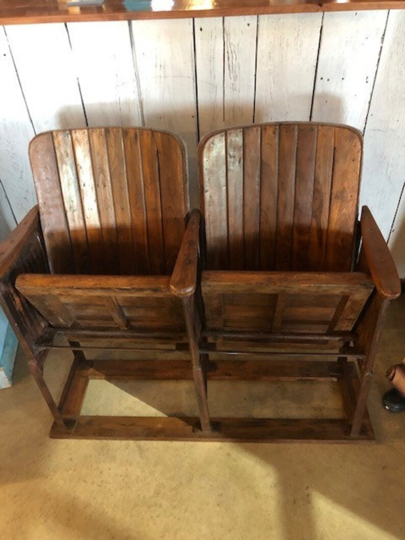 Man Cave Rustic Vintage Look Reclaimed Wood Theater Seats Farmhouse Entryway Kids Room Decor