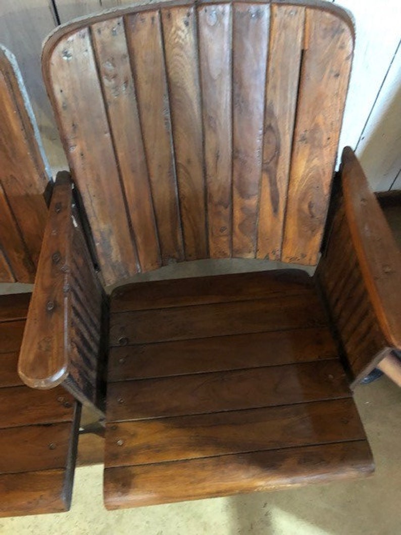 Man Cave Rustic Vintage Look Reclaimed Wood Theater Seats Farmhouse Entryway Kids Room Decor