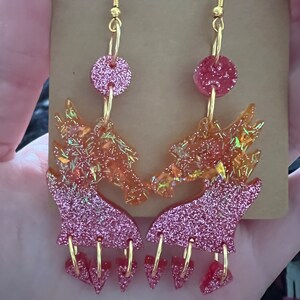 Resin Dragon Earrings
