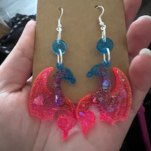 Resin Dragon Earrings