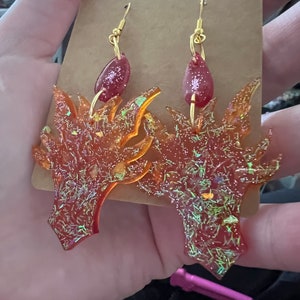 Resin Dragon Earrings