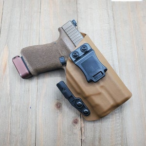 Made to fit Glock 19/19X/23/32 Inforce APLC light Bearing Kydex AIWB Appendix Holster CYB Fomi/Mod-Wing