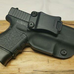 Made to fit Glock 26/27/33 Kydex IWB Holster **Lifetime Warranty**BLK**