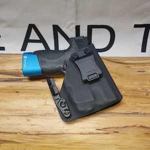 Smith & Wesson Shield with Streamlight TLR-6 Kydex AIWB Appendix Holster **Lifetime Warranty**BLK** with Mod Wing