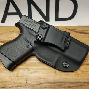 Made to fit Glock 43 43X Kydex IWB Holster **Lifetime Warranty**BLK**