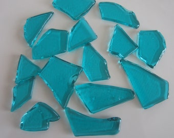 edible sugar sea glass teal