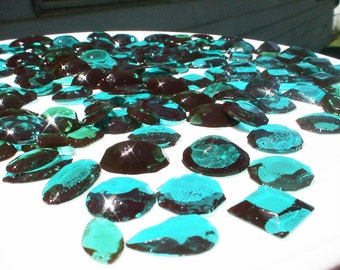 edible sugar gems teal