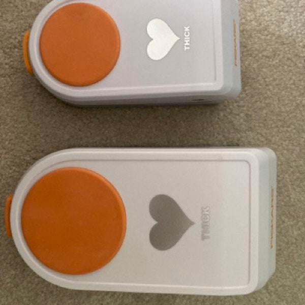 set of 2 heart punches lightly used