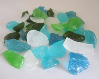 edible sugar sea glass multiple colors