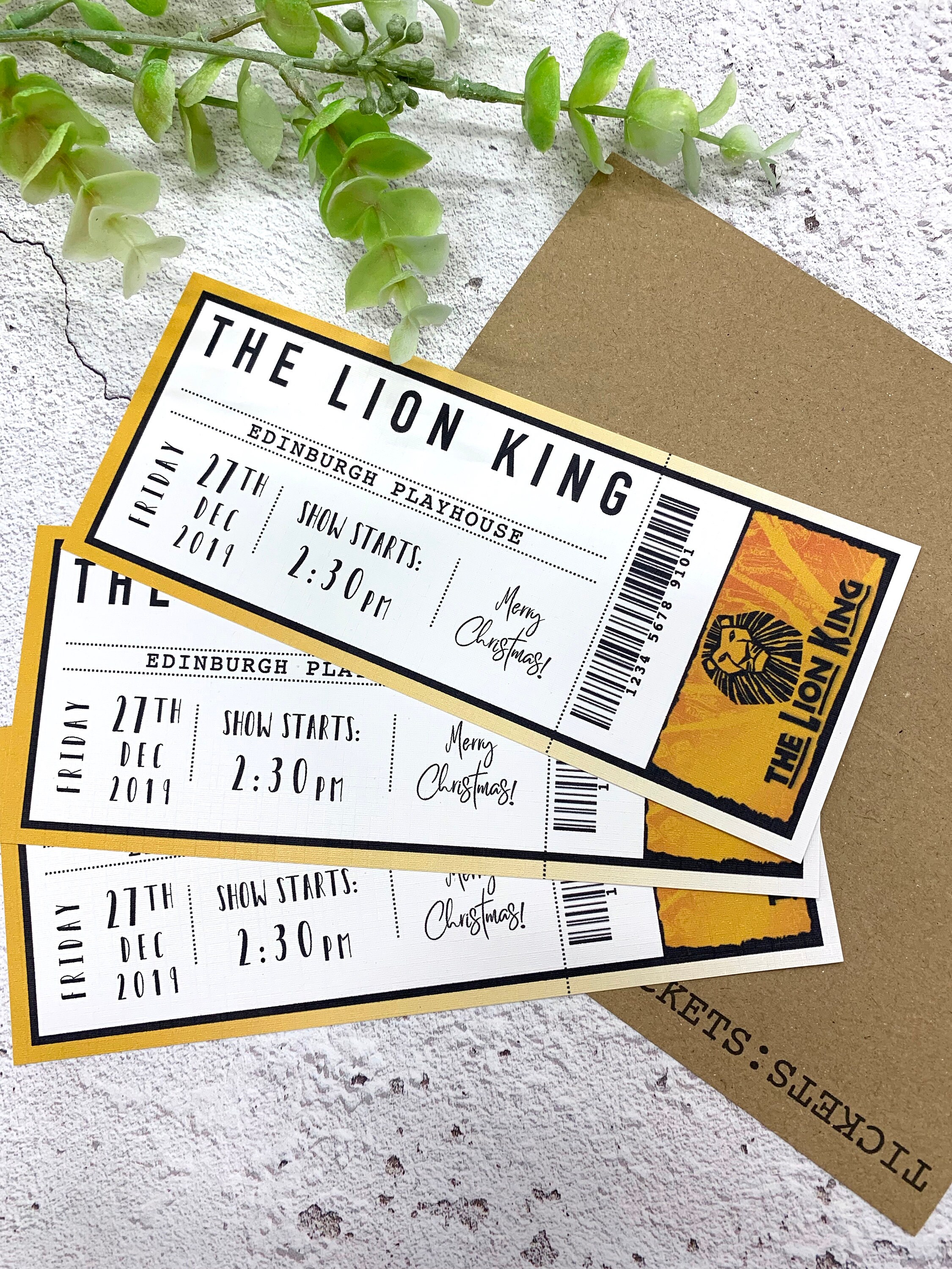 Concert Ticket Personalised Event Birthday Gift Band | Etsy
