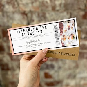 Personalisierter Geschenkgutschein, Überraschung, Reiseticket, Wochenendpass, I Owe You Coupon, Einladung zu einer Veranstaltung, Reservierung, Fake / Faux-Gutschein