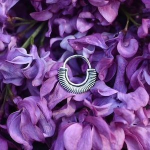 Piercing en argent, anneau, septum