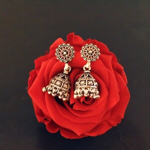Boucles d’oreilles en argent jumki jumka