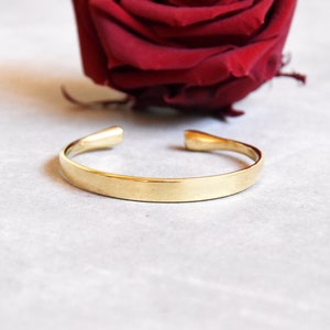 Gold brass bracelet