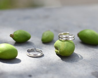 Bague de pied en argent