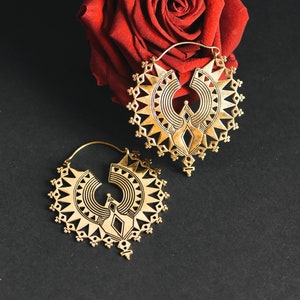 Boucles d’oreilles en laiton