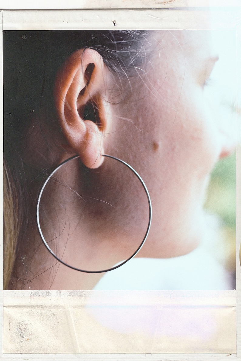 Silver Hoop Earrings Different Sizes Etsy