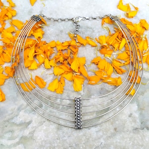 Silver choker
