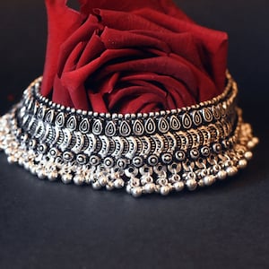 Silver plated anklet
