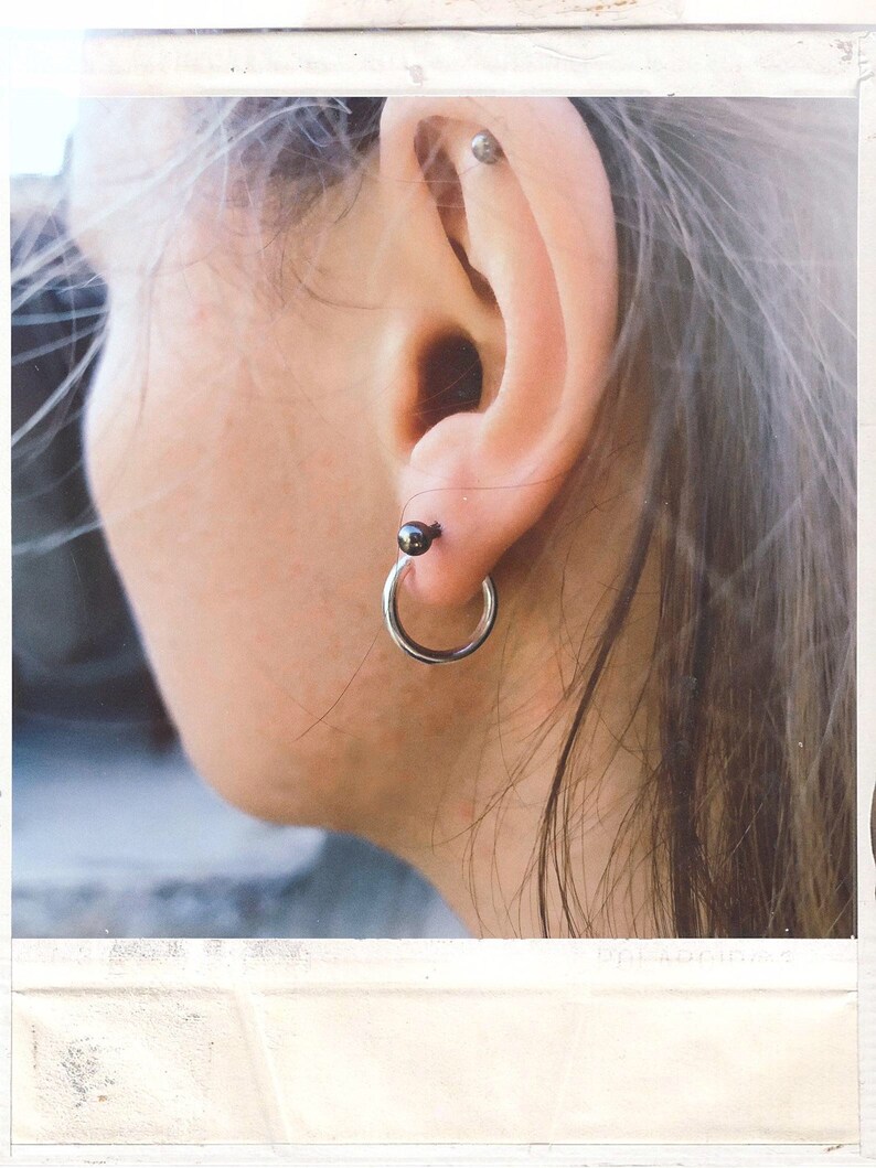 Silver Hoop Earrings Different Sizes Etsy