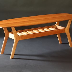 Spicoli Danish Surfboard Coffee Table in Cherry