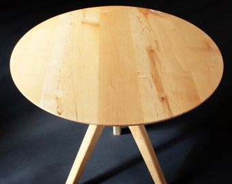 Trichotomic Tripod Table in Hard Maple