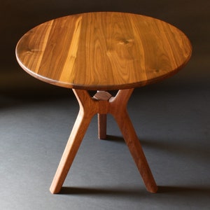 Trichotomic Tripod Table in Walnut