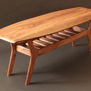 Spicoli Danish Surfboard Coffee Table in Walnut
