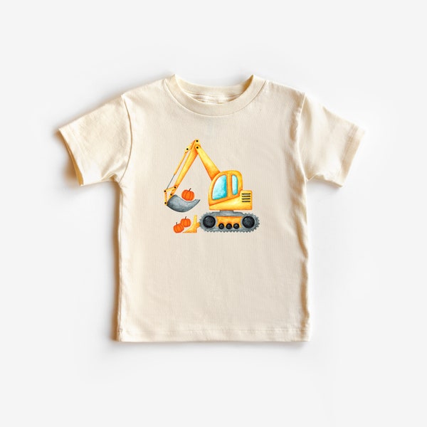 Excavator Shirt, Construction Halloween, Toddler Halloween Shirt, Trick or Treat