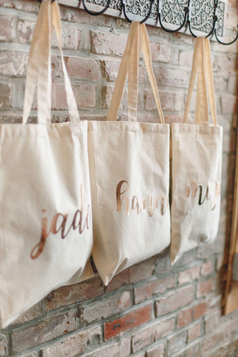 Bridesmaid Bags Bridesmaid Tote Bags Bridesmaid Bag Wedding - Etsy