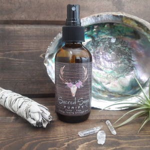 Sage + Cedar Smudge Spray / Metaphysical Gift / Smokeless Smudge / Smoke-Free Smudge / Cleansing / Protection / Meditation / Ritual Kit