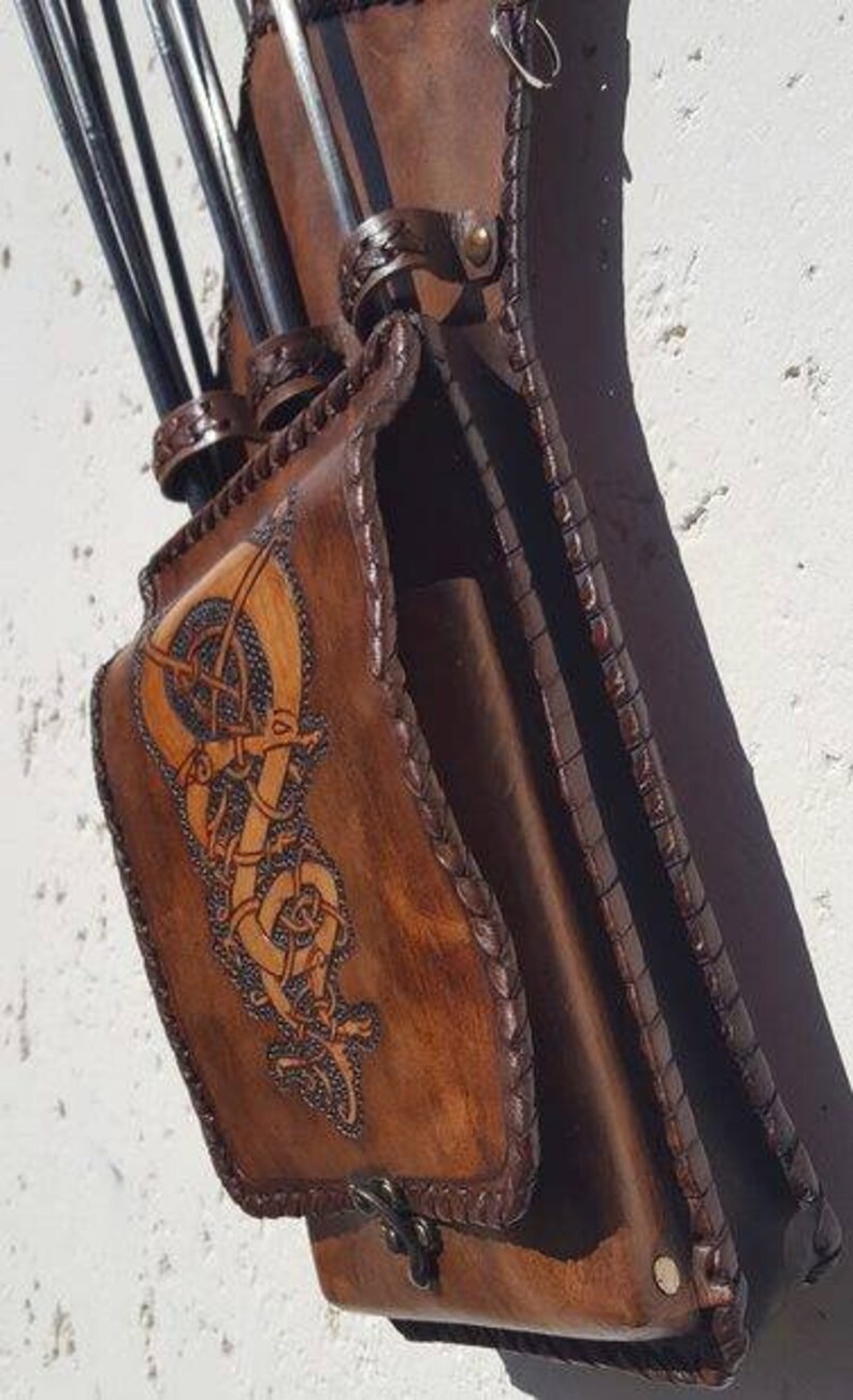 Field quiver for arrows Real leather. Handmade hunting bow Etsy