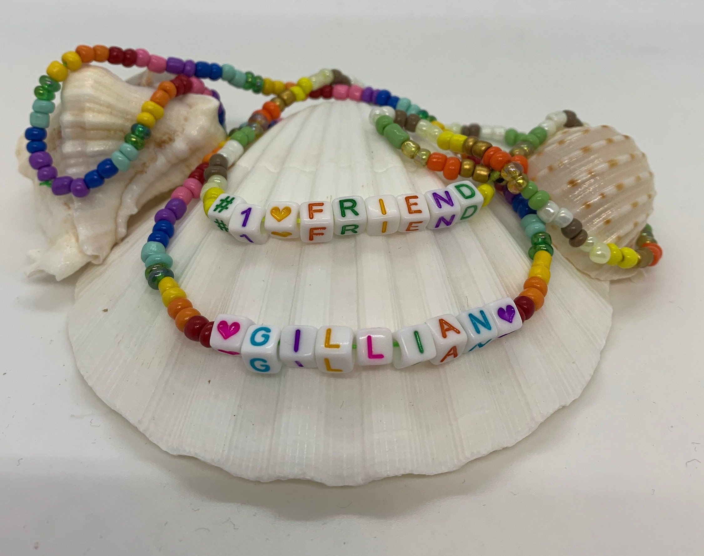 Bead Kit- Seed Bead Kit - spring friendship bracelet, kids Easter jewelry  kit, pony beads kit,, vinyl beads, letter beads