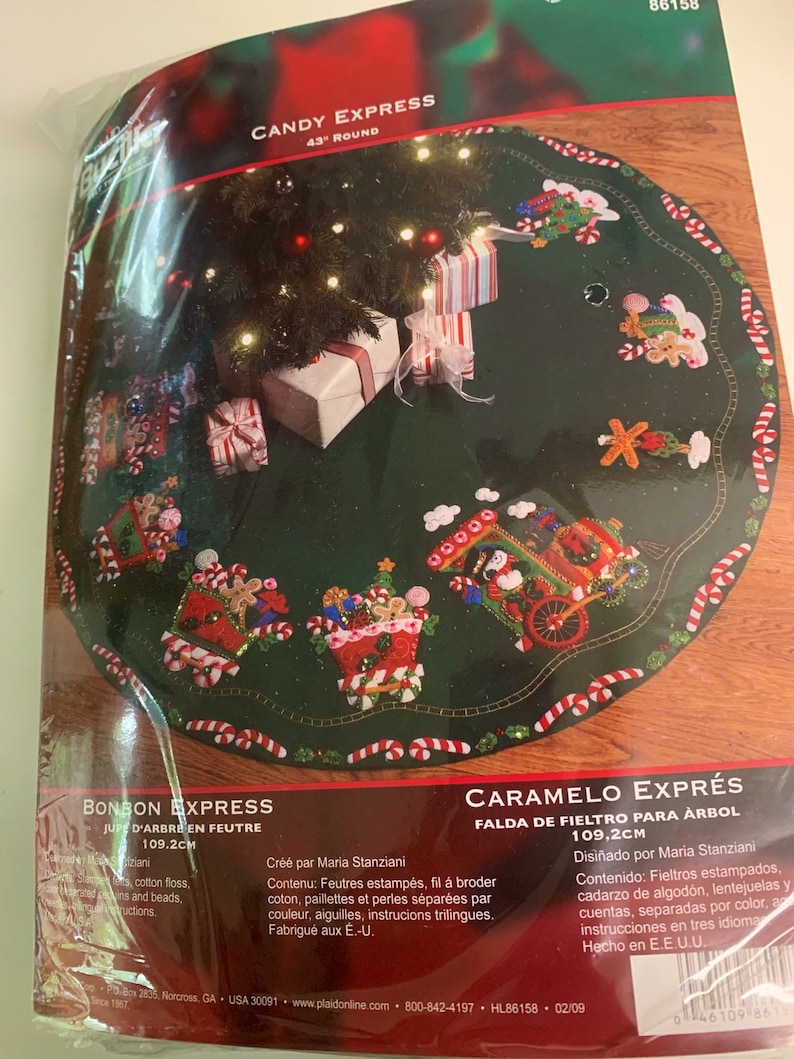 Bucilla Candy Express Stocking Felt Application Set, 18 Long, 1