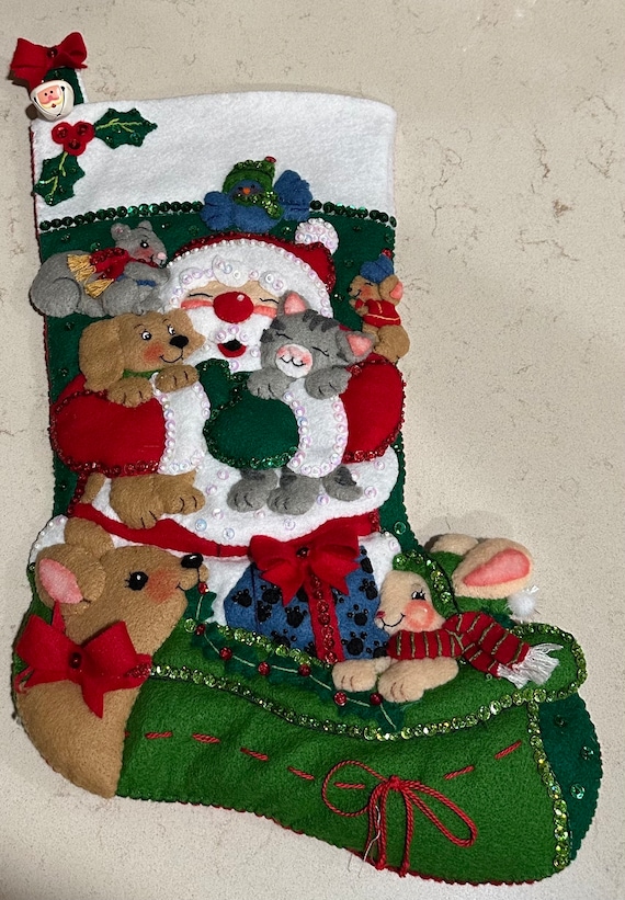Bucilla 18 Felt Christmas Stocking Kit - Hugs from Above