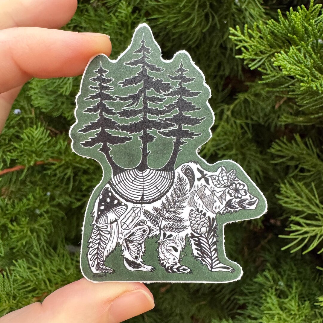 Large Pnw Rv Sticker Camping Vinyl Sticker, PNW Sticker, Mountain Sticker, Nature Sticker ...