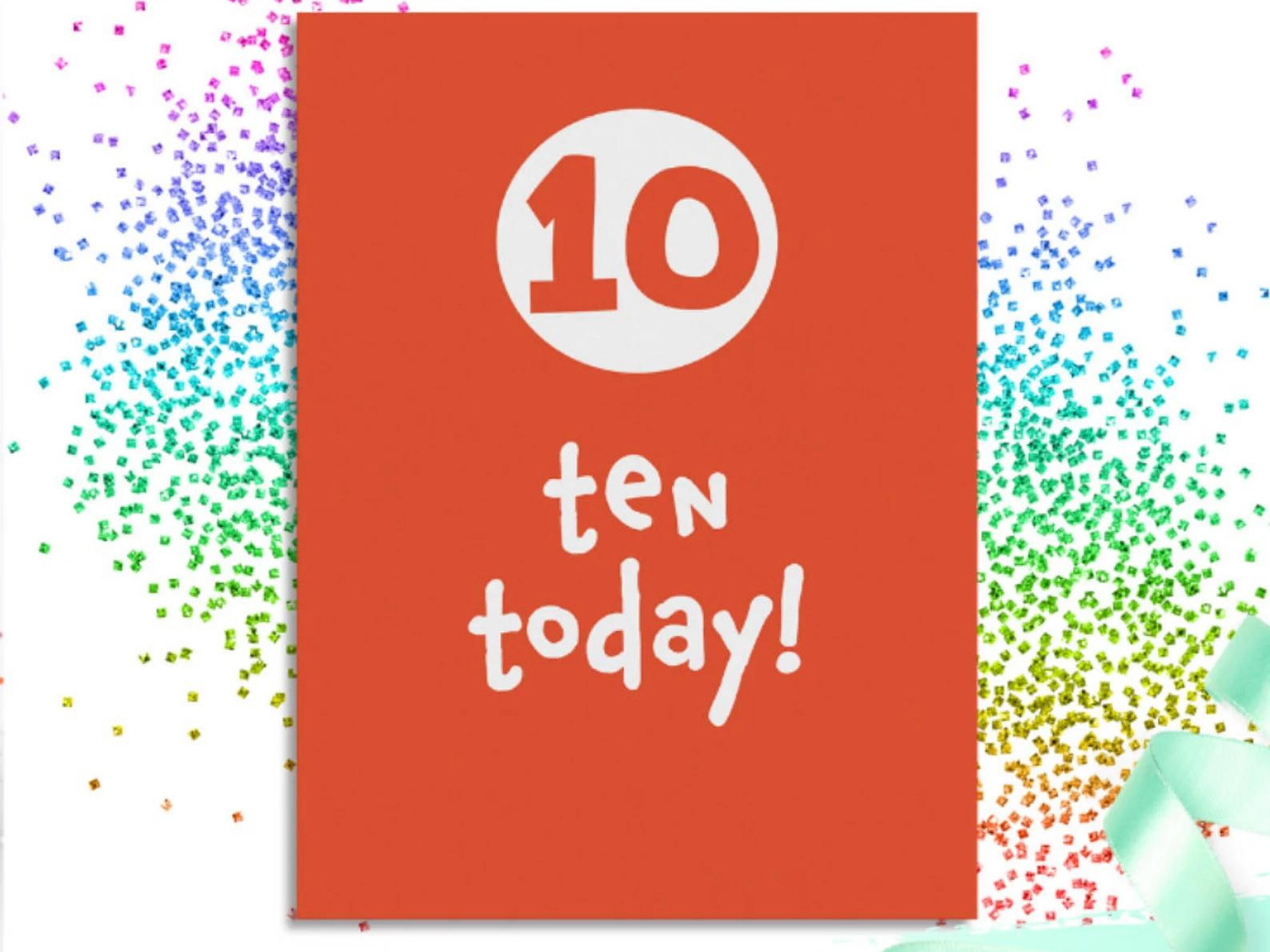 10th birthday card printable birthday card red birthday etsy ireland