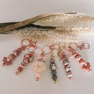 Glückspuppen, Schlüsselanhänger, Schlüsselanhänger, Schlüsselanhänger aus Silikon, Taschenanhänger, Glückspuppen, Reißverschlussanhänger