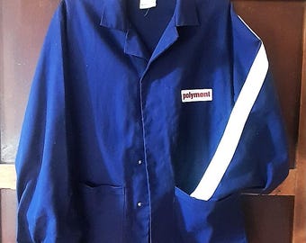 Vintage French Chore Jacket: Indigo Cotton Workwear, Size M