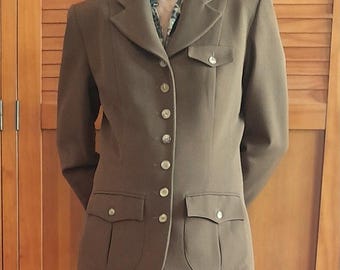Vintage French Wool Military Jacket - 1980s Deadstock