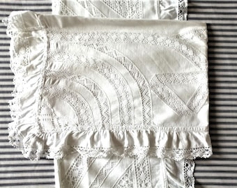Crochet pillow case | Etsy Crochet lace pillowcase 16 inches