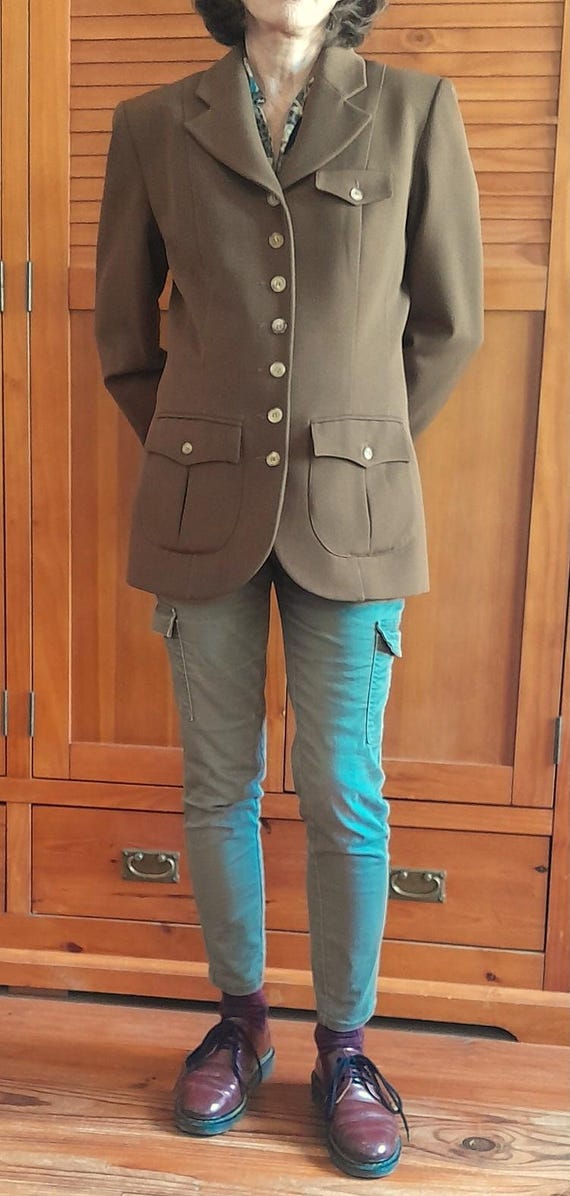 Vintage French Wool Military Jacket - 1980s Deadstock - Etsy New 