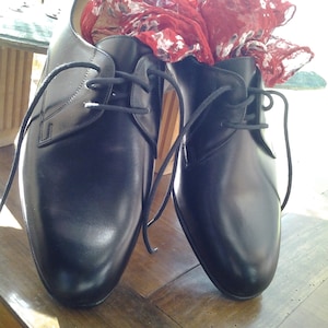60%off SALE !!!  FRENCH Vintage officer&#39;s Derby PUMPS