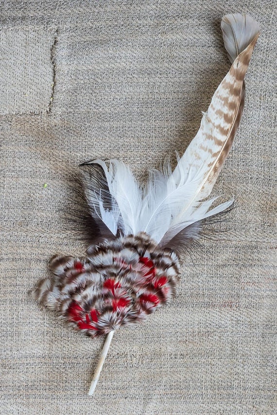 Vintage French HAT Feather Piece 
