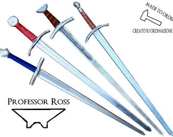 Spada Medievale Personalizzata - Da combattimento - Realizzata a mano
