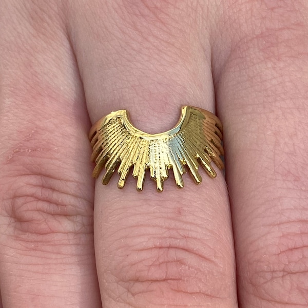 Ring "Sunrise" adjustable toe ring, boho hippie style, vintage, handmade, beautiful jewelry gift