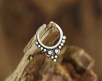 Septum/Nasenring, Boho Hippie Style, Vintage, Handarbeit, schönes Schmuck Geschenk