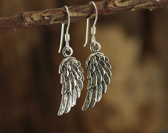 925er Silber Ohrringe „Engelsflügel“