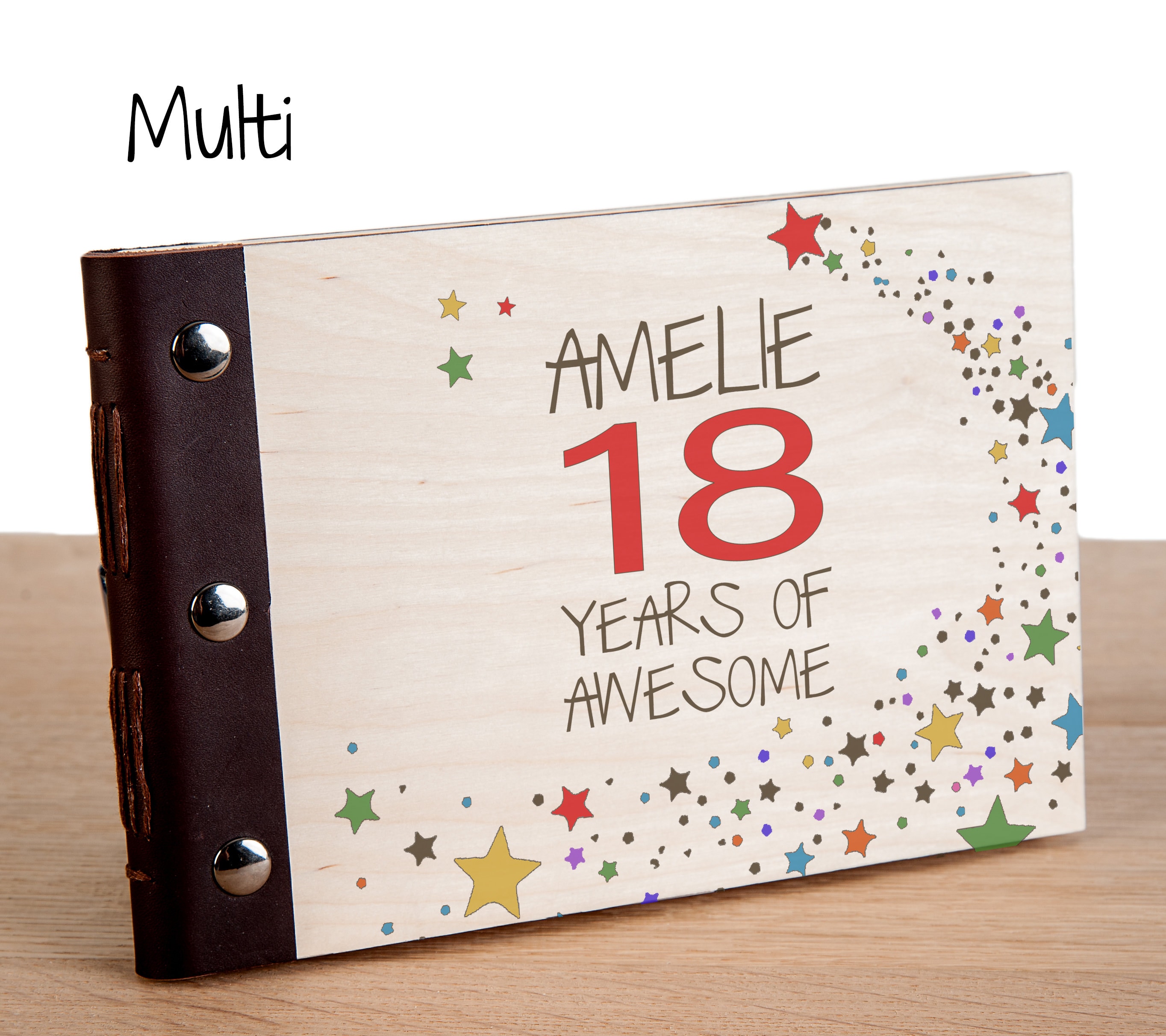 18th Birthday Photo Album. Personalised Wooden Memory Book. Etsy